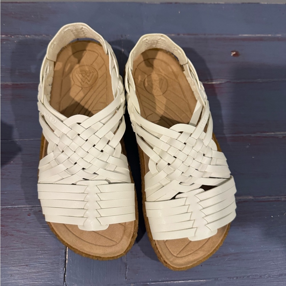 Sundance NWT Malibu Canyon White Woven Sandals - Huraches - 10 - Picture 14 of 14